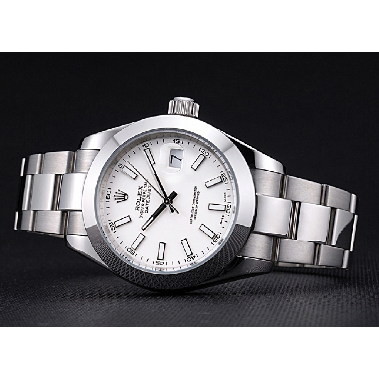 Good copy rolex watches Rolex Datejust Stainless Steel White 622266 Dial Case 0526